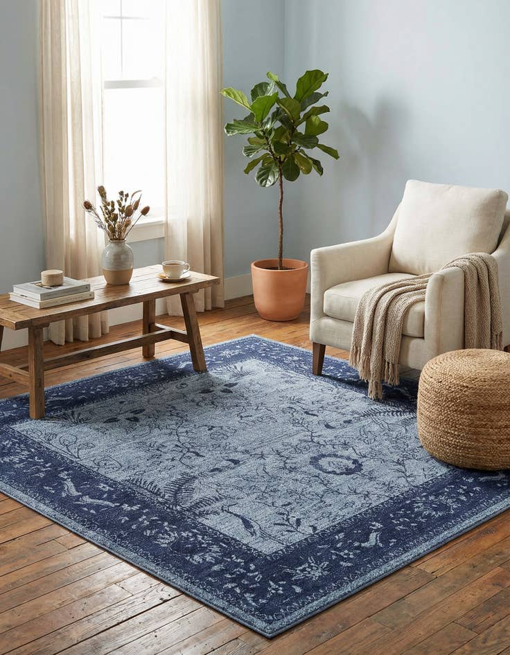 Detail image of 6' x 6' Miranda Square Rug