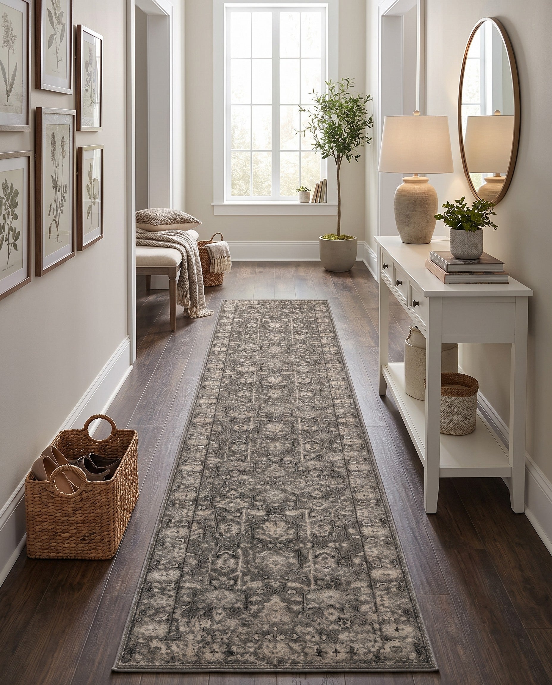 Gray Oregon Runner Rug