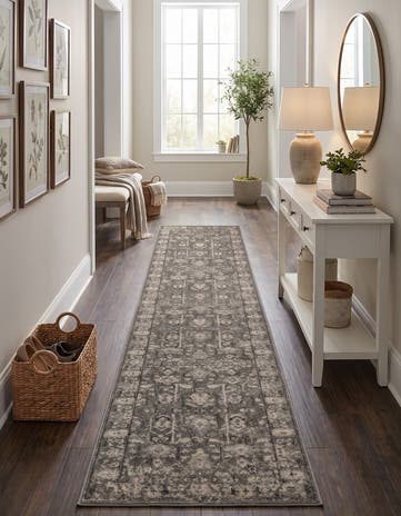 Gray Oregon Runner Rug
