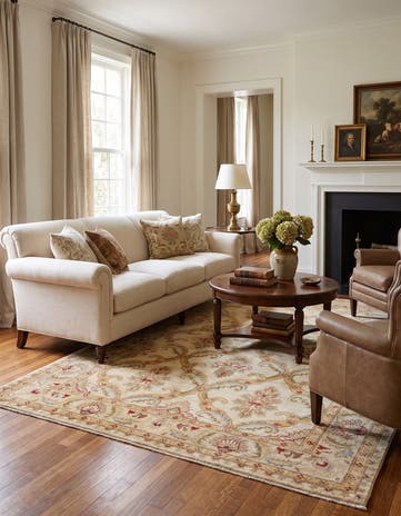 5' 1 x 6' 10 Hand Knotted Ziegler Rug