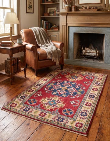 2' 8 x 4' 3 Hand Knotted Kazak Rug