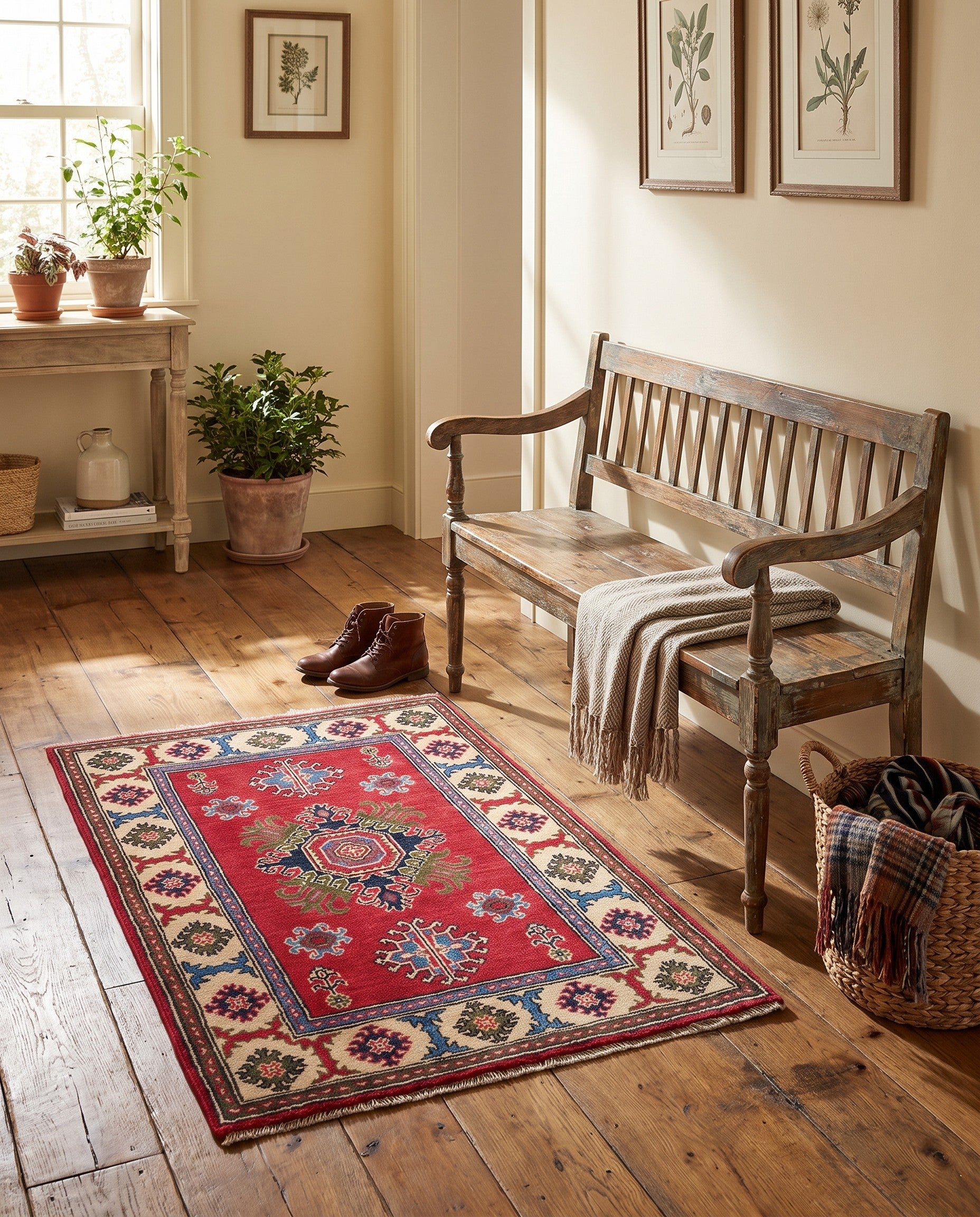 2' 7 x 3' 10 Hand Knotted Kazak Rug