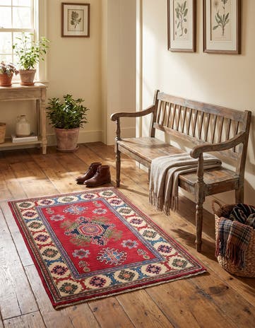 2' 7 x 3' 10 Hand Knotted Kazak Rug