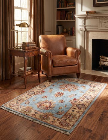 2' 2 x 2' 11 Hand Knotted Ziegler Rug