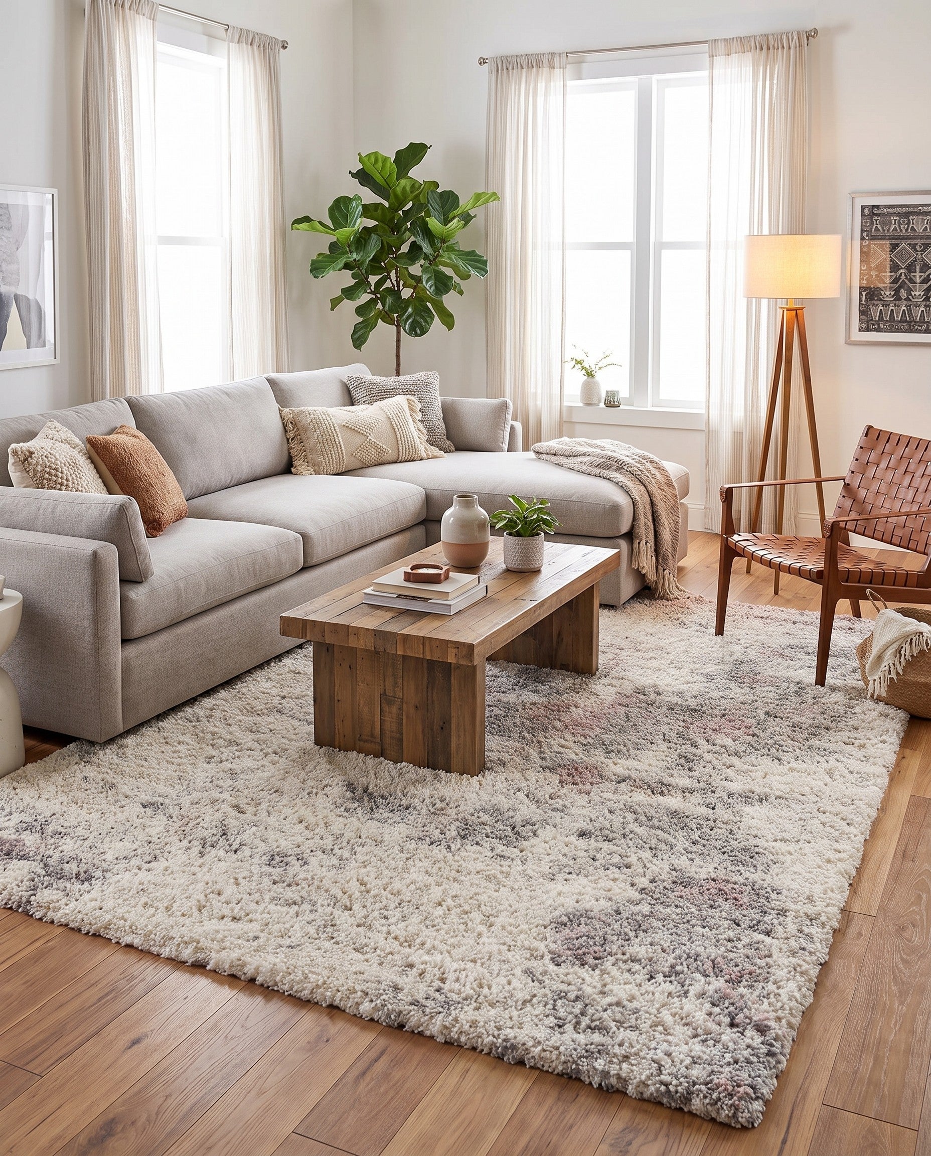7' 10 x 10' Soft Touch Shag Rug