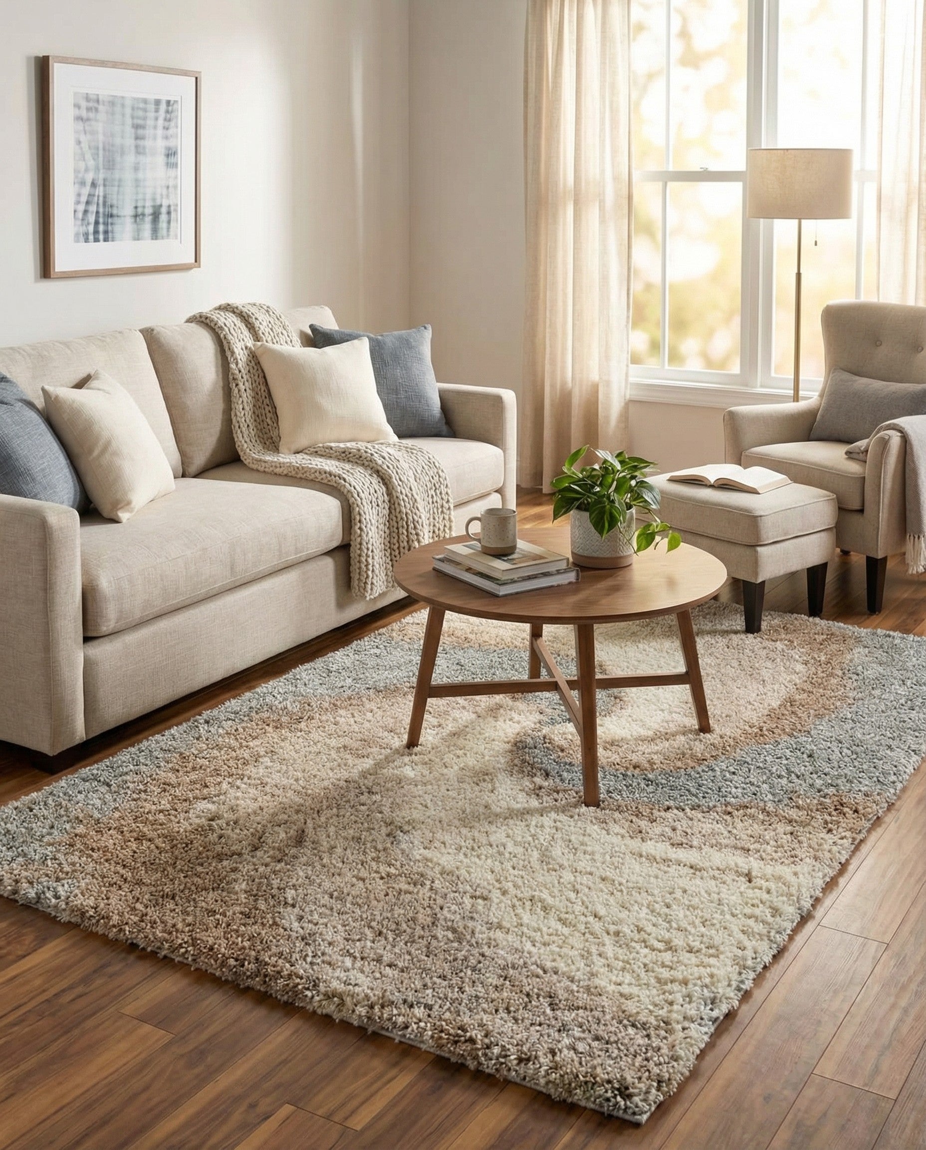 4' x 6' Soft Touch Shag Rug