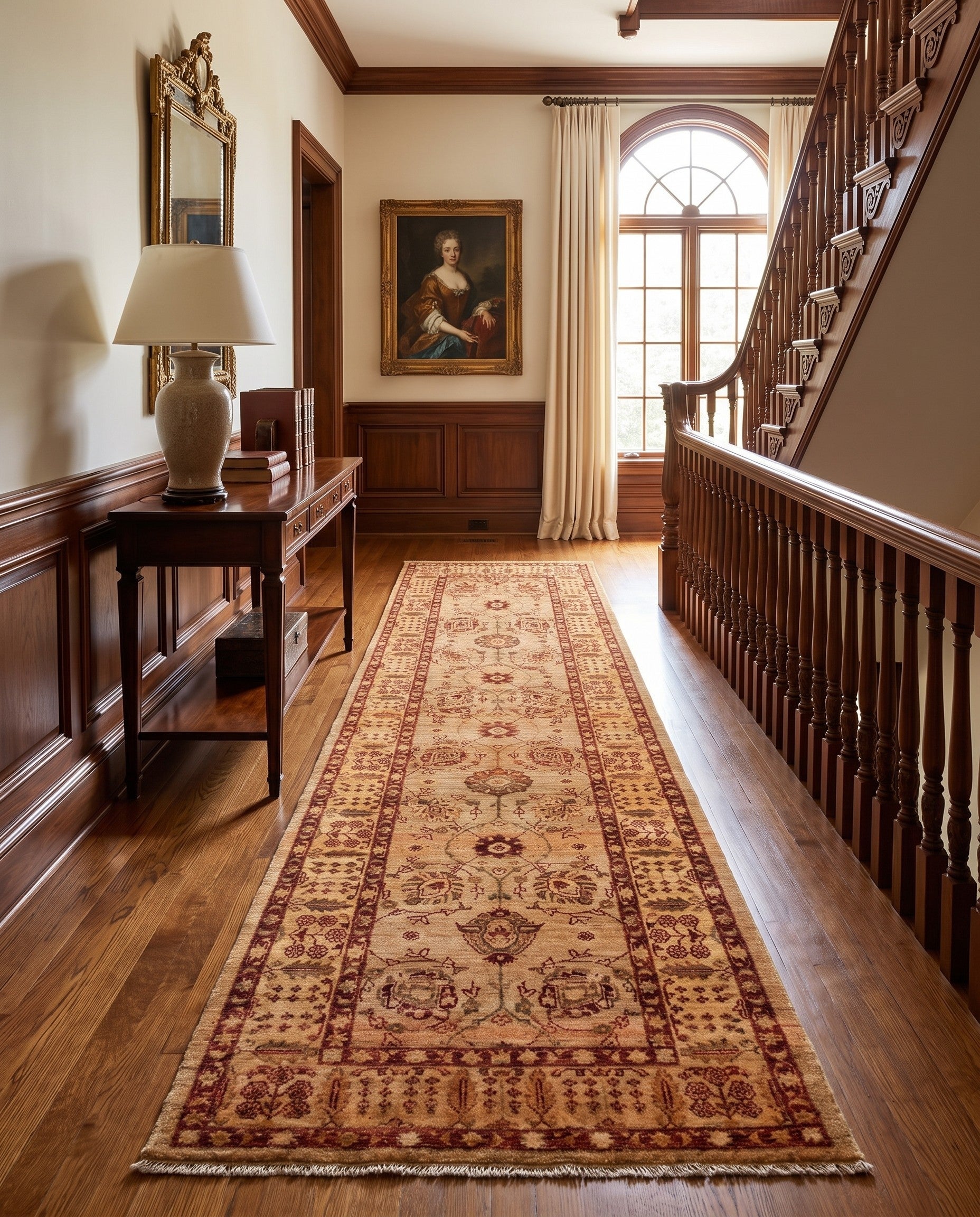 2' 7 x 9' 10 Hand Knotted Ziegler Runner Rug