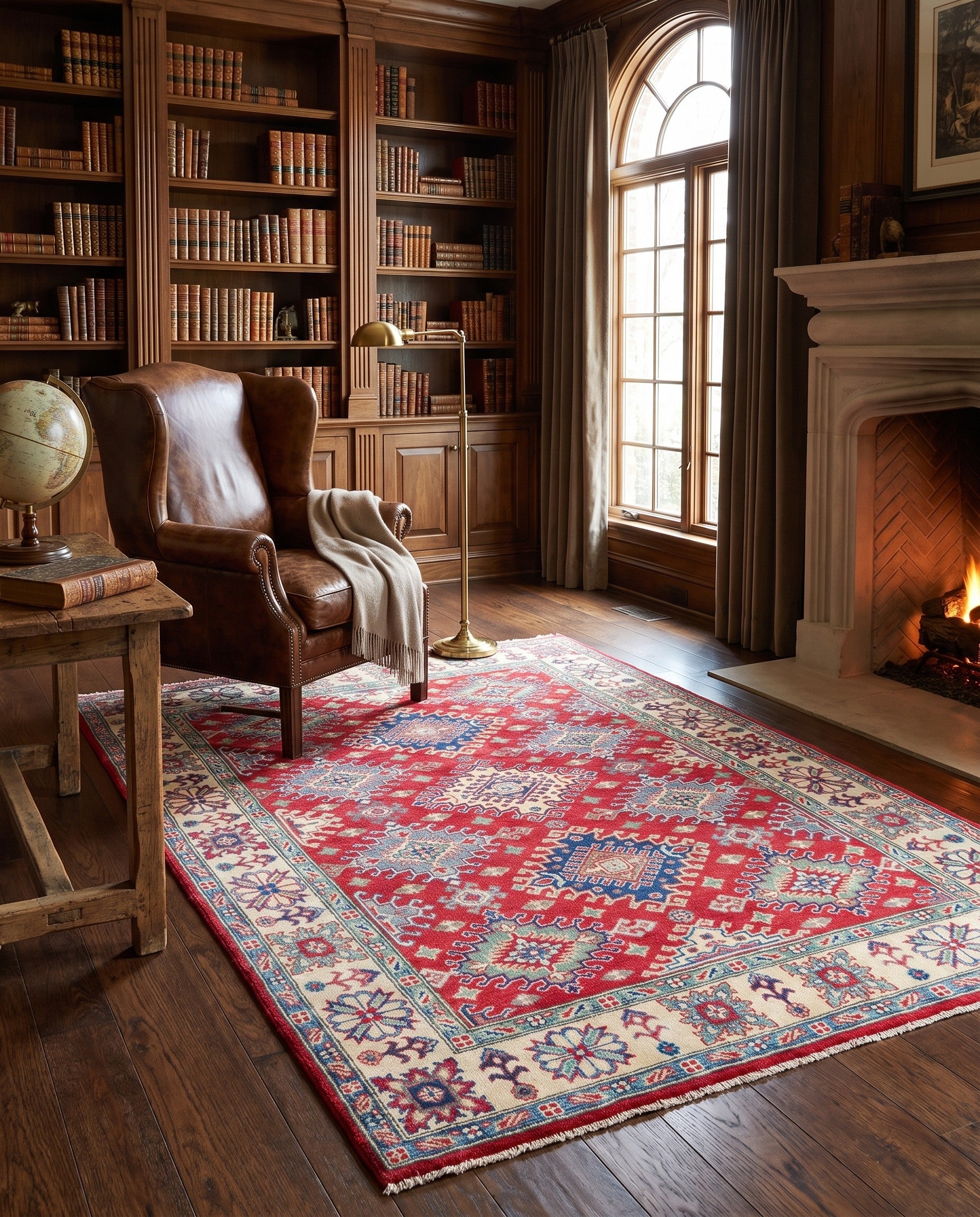 5' x 6' 8 Hand Knotted Kazak Rug
