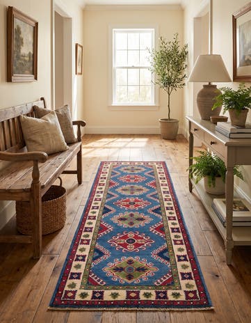 2' 2 x 5' 11 Hand Knotted Kazak Runner Rug