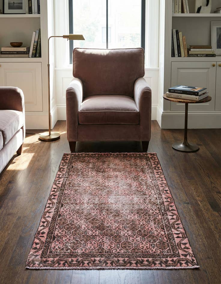 Detail image of 3' 1 x 5' Hand Knotted Ultra Vintage Persian Wool Rug