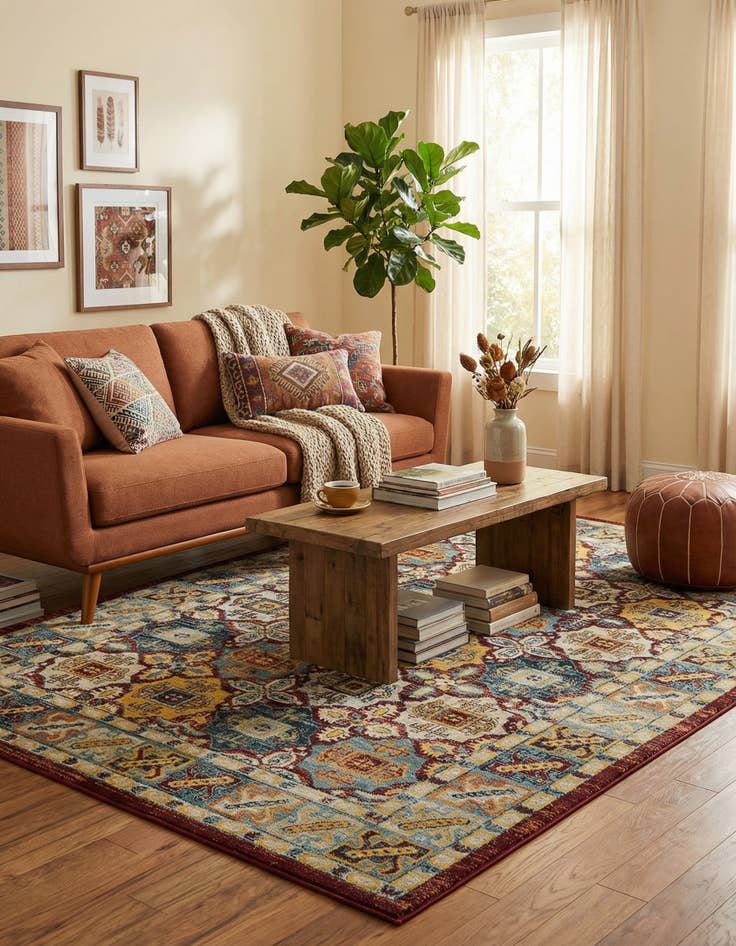Detail image of 6' x 9' Kamala Washable Rug