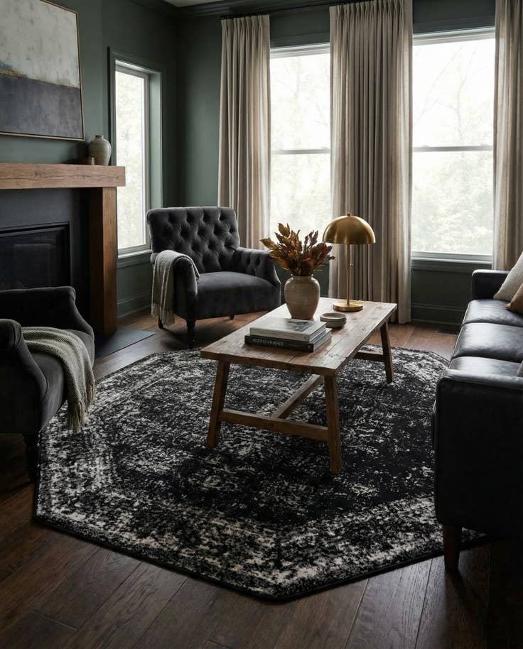Detail image of 5' 3 x 5' 3 Monte Carlo Octagon Rug