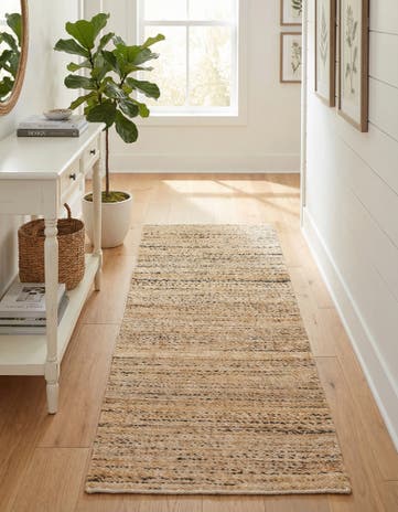 Palomino Ivory Palm Beach Jute Runner Rug