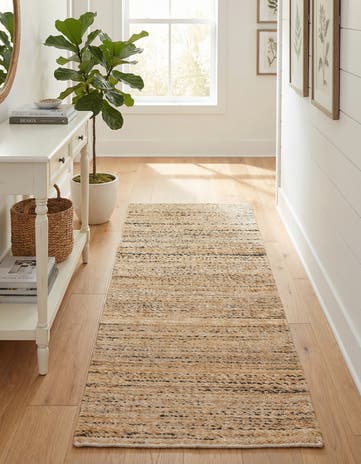 Palomino Ivory Palm Beach Jute Runner Rug
