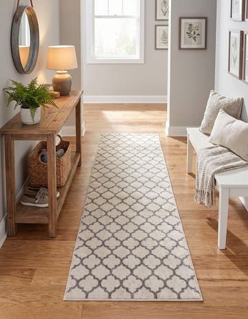 2' 7 x 10' Lattice Runner Rug