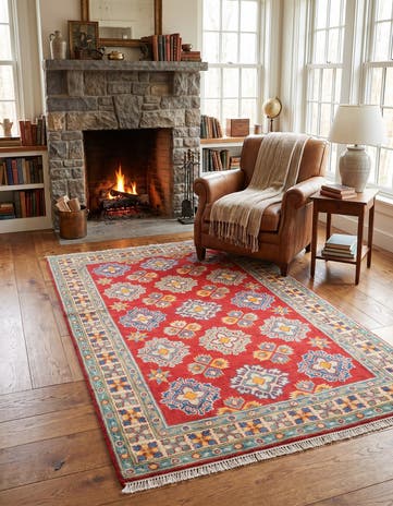 3' 2 x 5' Hand Knotted Kazak Rug
