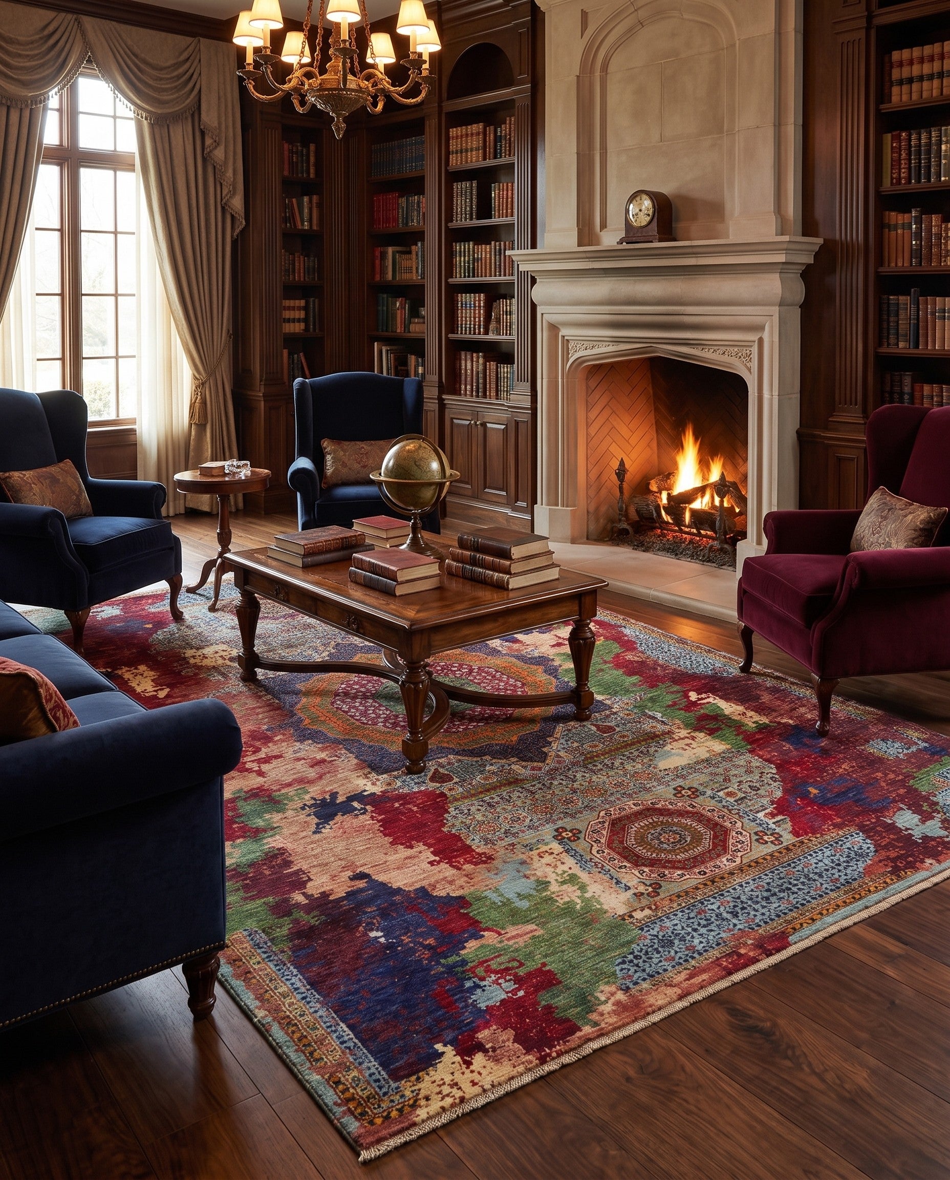 9' 11 x 13' 5 Hand Knotted Mamluk Ziegler Rug