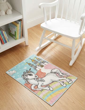 2' 2 x 3' Unicorn Whimsy Kids Rug