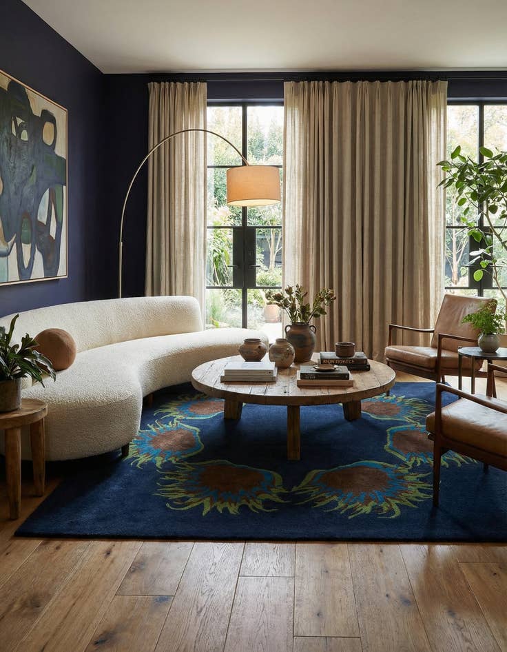 Detail image of 7' 4 x 7' 6 Luna Square Rug