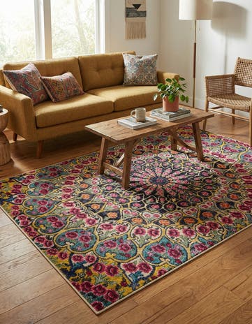 5' x 8' Washable Carnevale Rug