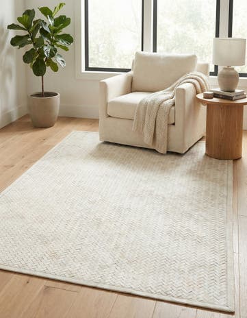 4' x 6' Cowhide Leather Rug