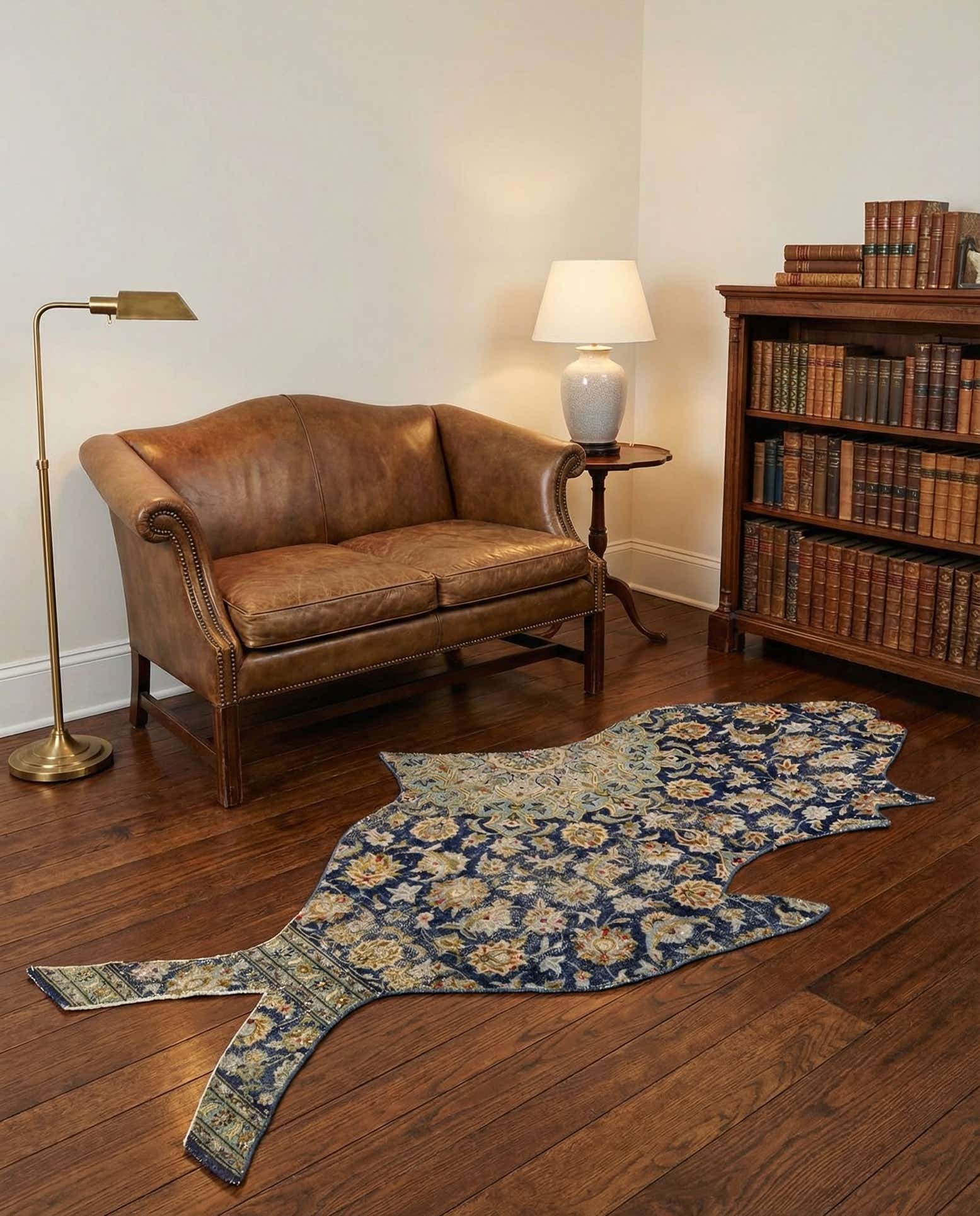 4' 2 x 6' 9 Hand Knotted Ultra Vintage Persian Wool Rug