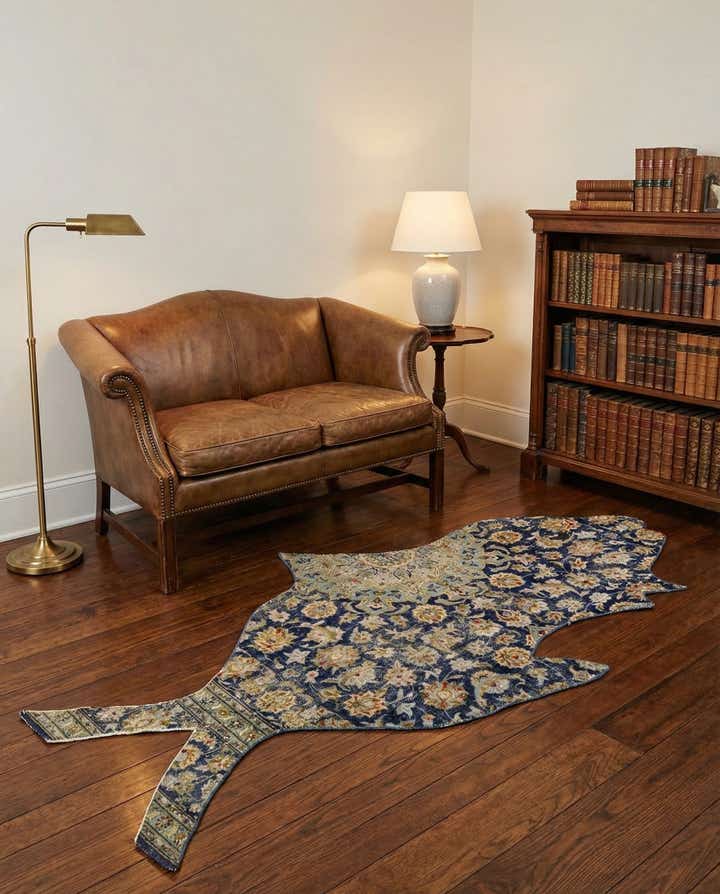 4' 2 x 6' 9 Hand Knotted Ultra Vintage Persian Wool Rug