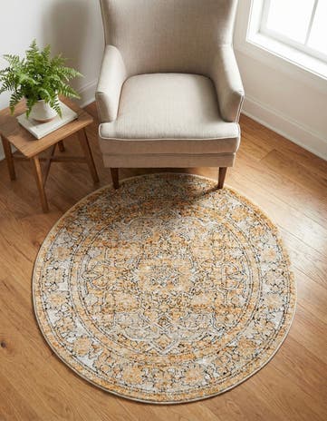 Beige Isabella Round Rug