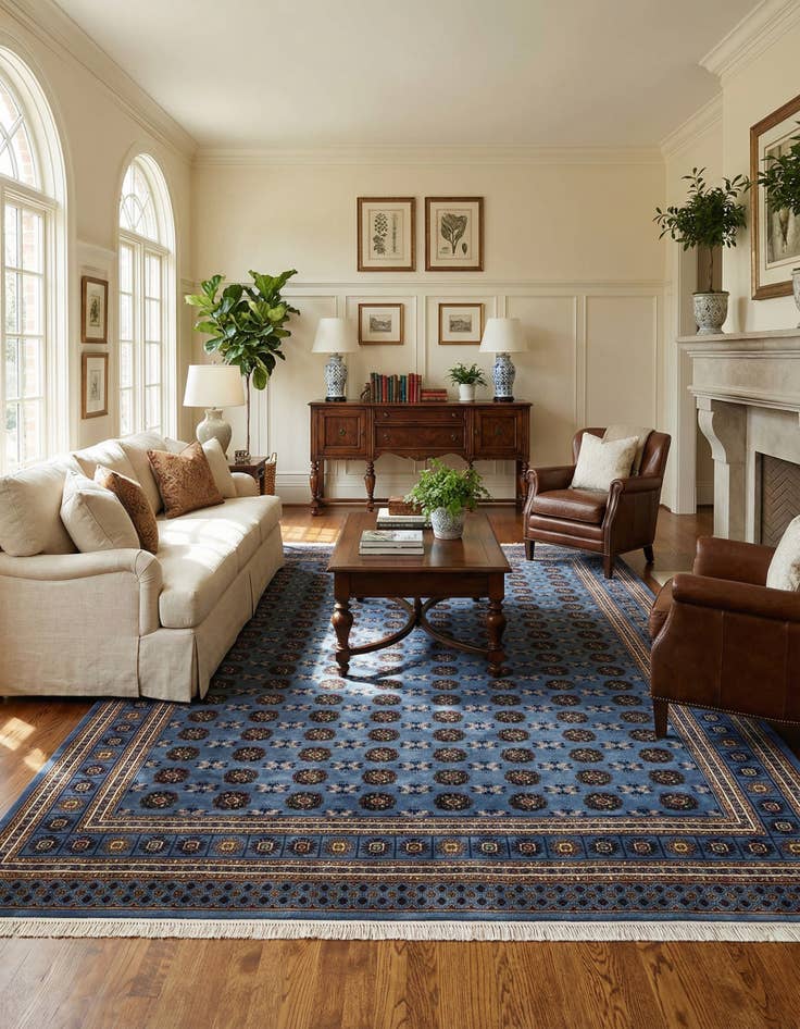 Detail image of 10' x 14' Bokhara Rug