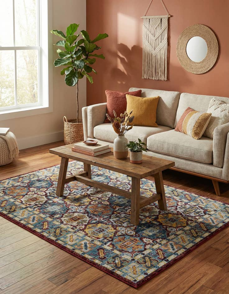 Detail image of 4' x 6' Kamala Washable Rug