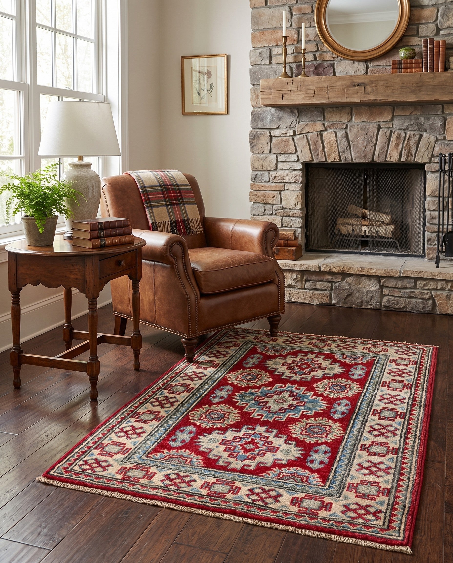 2' 1 x 3' Hand Knotted Kazak Rug