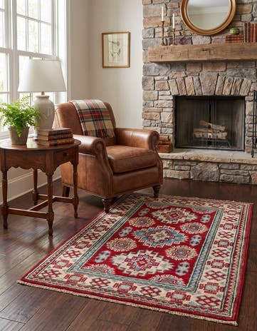 2' 1 x 3' Hand Knotted Kazak Rug
