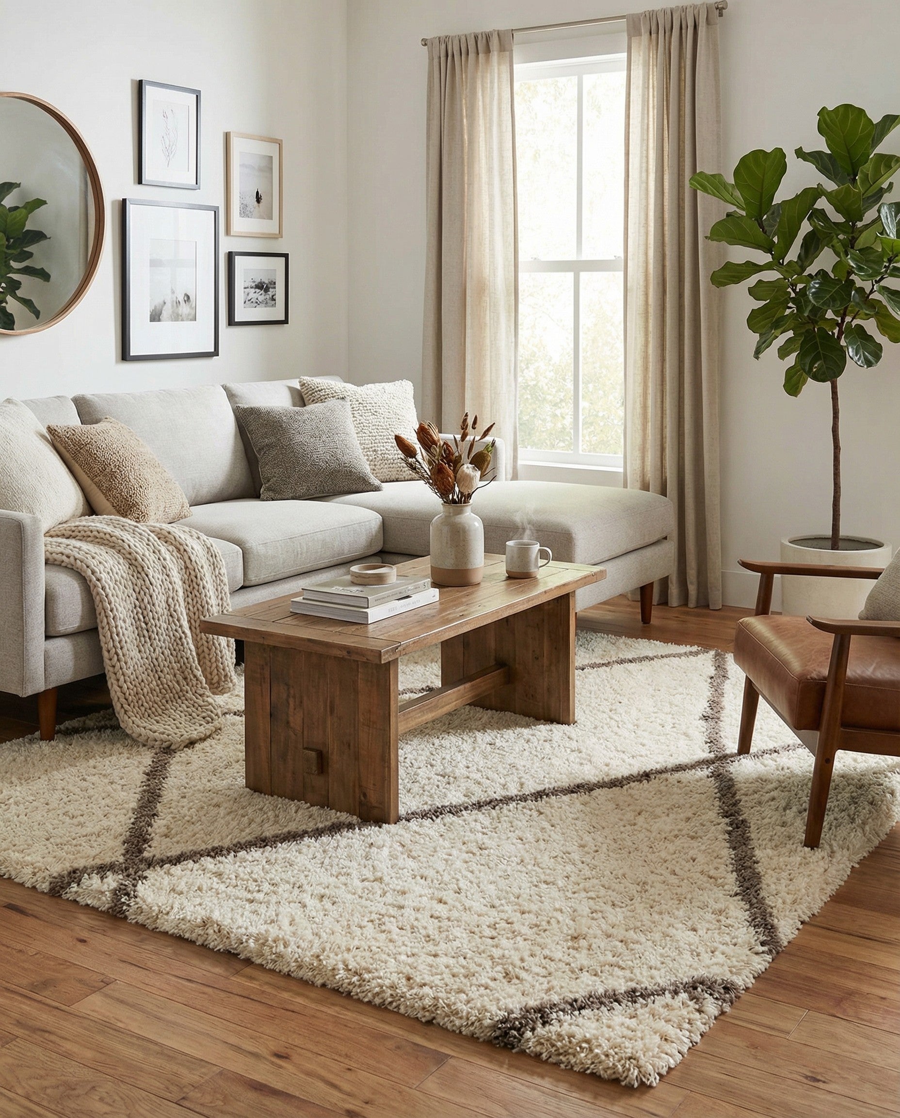 Primary image  8' x 8' Infinity Shag Square Rug