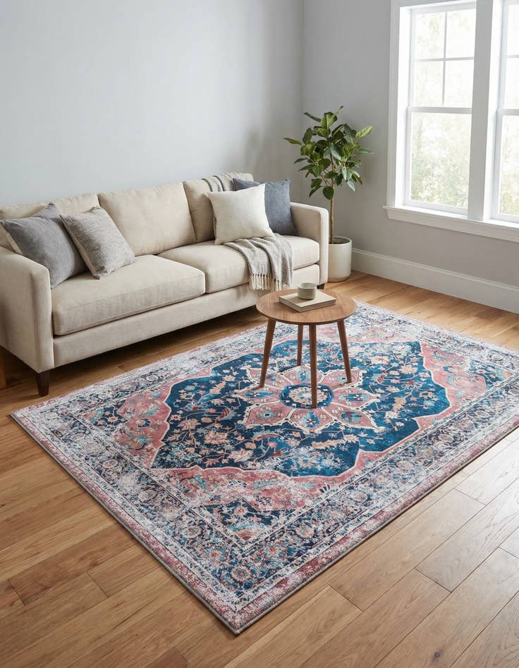 Detail image of 4' x 6' Washable Yara Rug