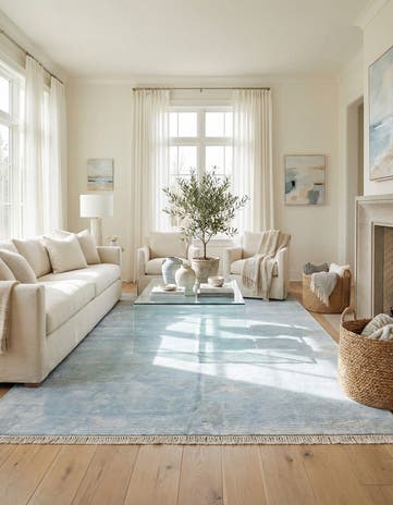 6' 7 x 9' 11 Hand Knotted Darya Wool Rug
