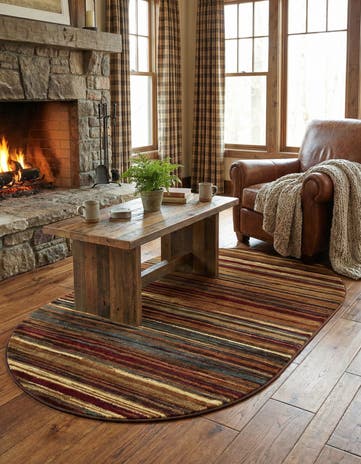 3' 1 x 5' 3 Cafe Oval Rug