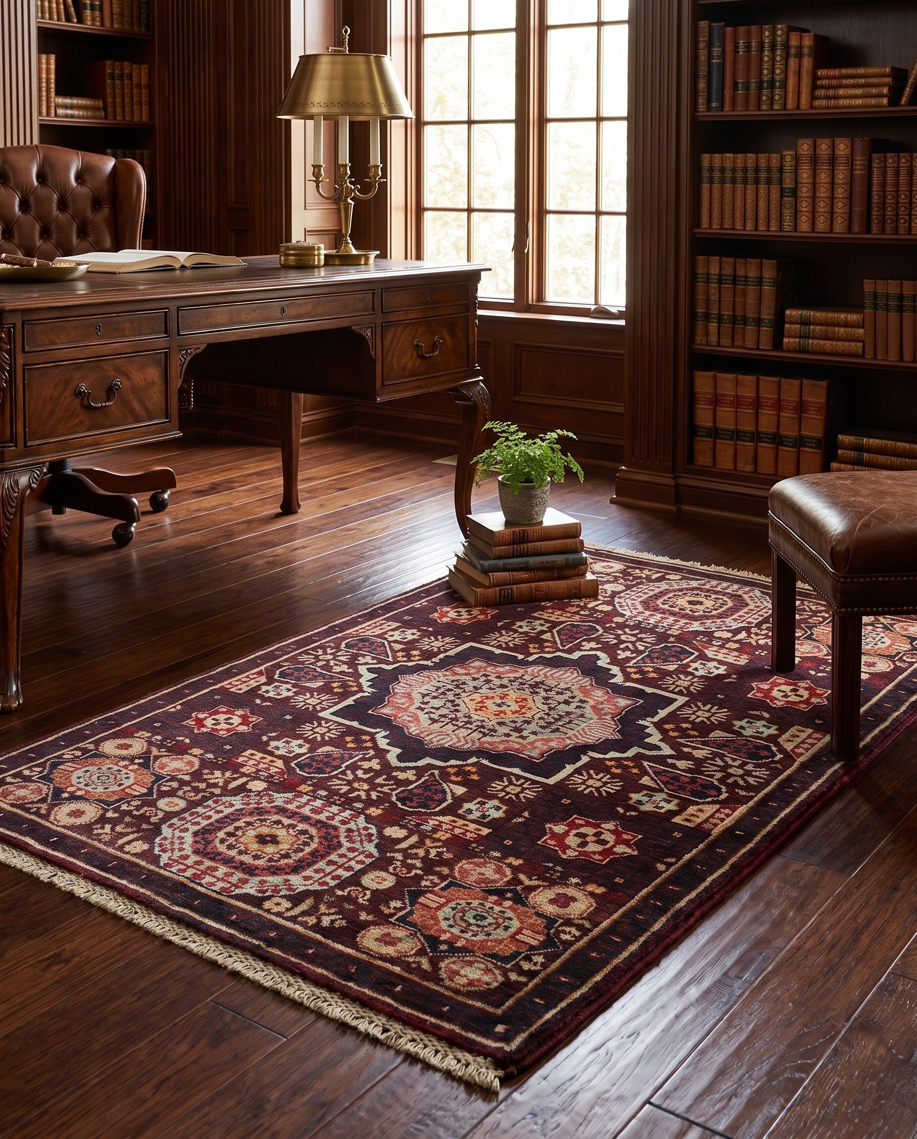 2' 8 x 4' Hand Knotted Mamluk Ziegler Rug
