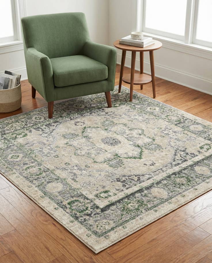 Detail image of 5' x 5' Madeline Vintage Square Rug