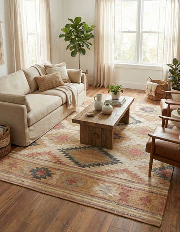 7' 10 x 10' Hand Woven Kilim Jute Rug