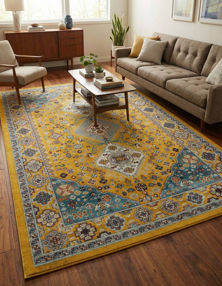 Detail image of 6' x 9' Kamala Washable Rug