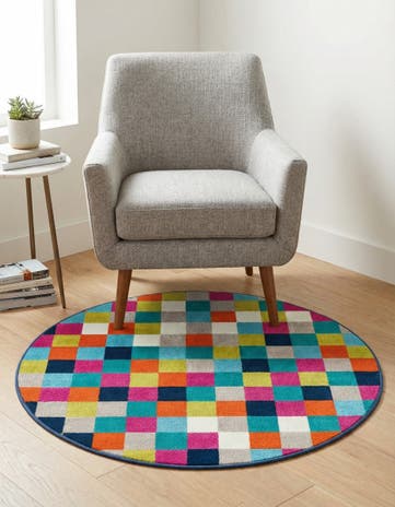 3' x 3' Azalea Round Rug