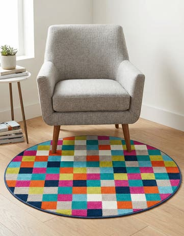 3' x 3' Azalea Round Rug