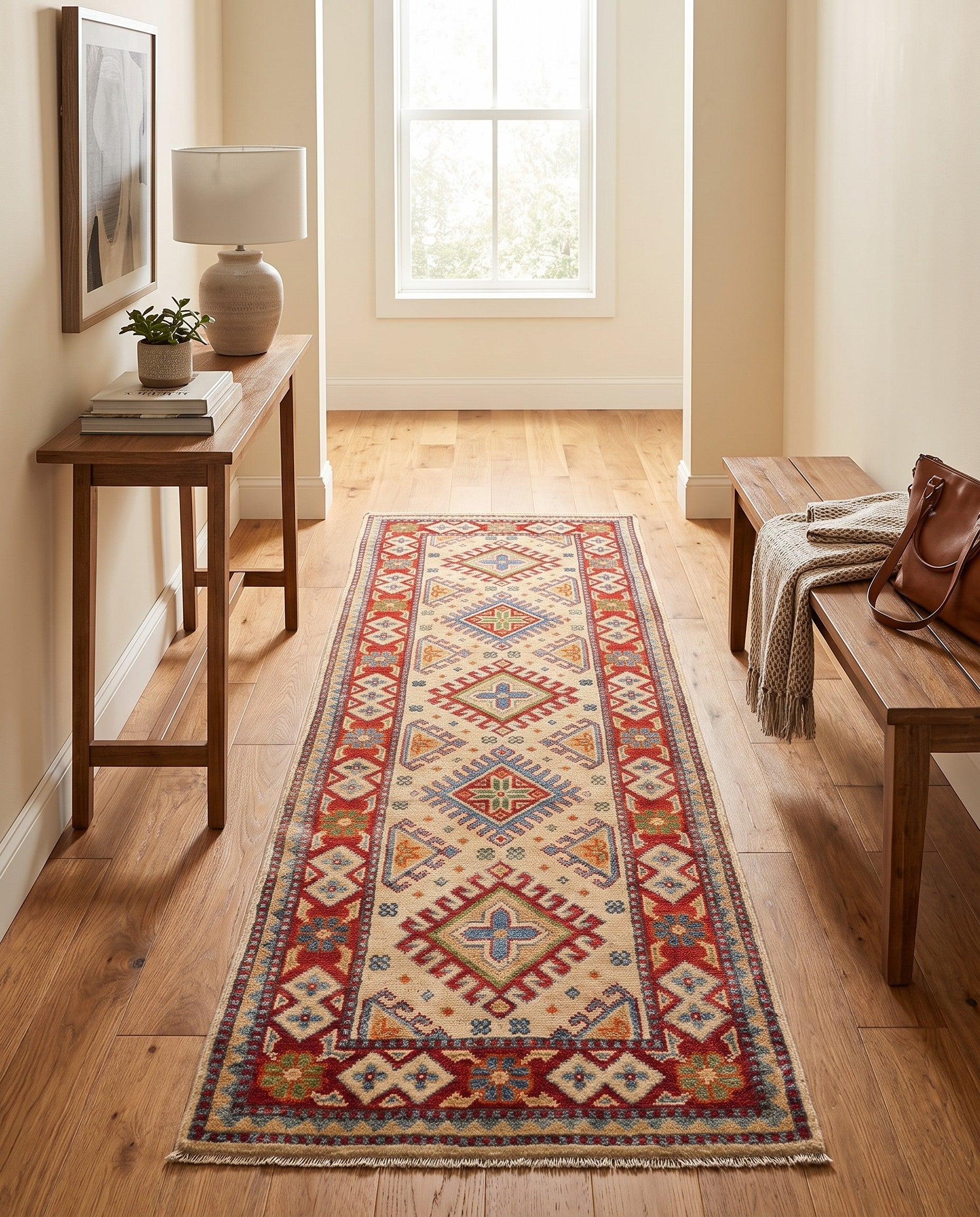 2' 1 x 6' 2 Hand Knotted Kazak Runner Rug