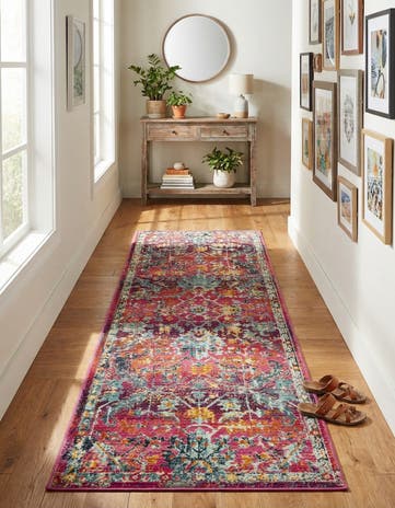 Fuchsia Budapest Runner Rug