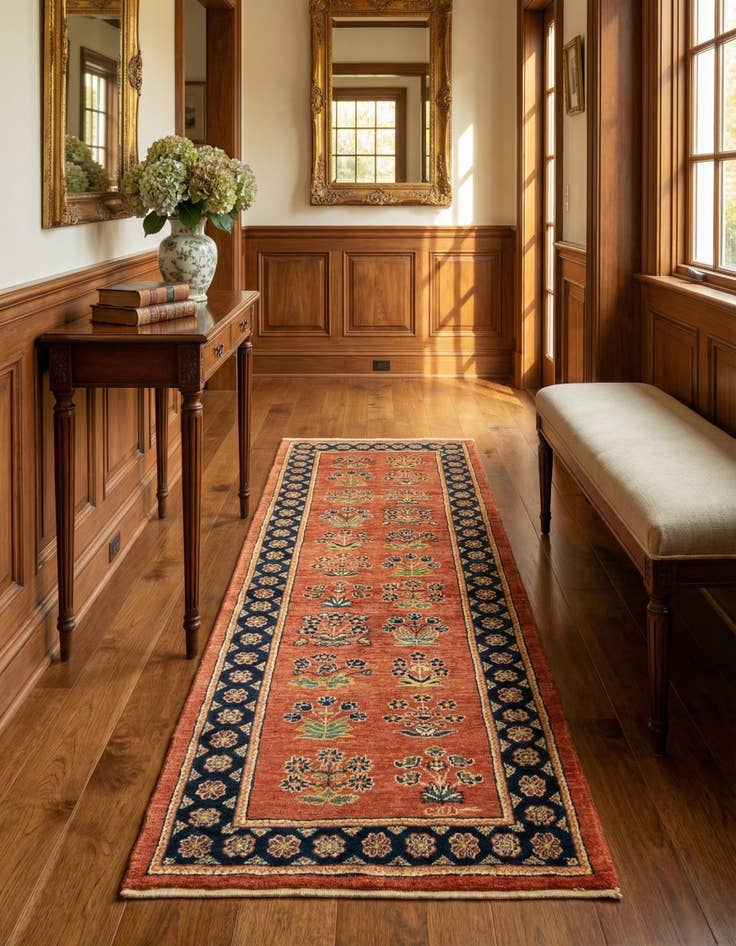 Detail image of 2' 3 x 6' 4 Luribaft Wool Runner Rug