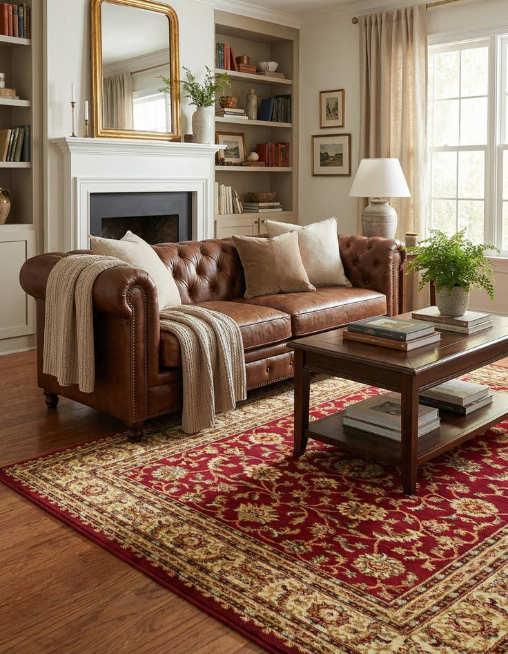 Detail image of 5' 3 x 8' Classic Agra Rug