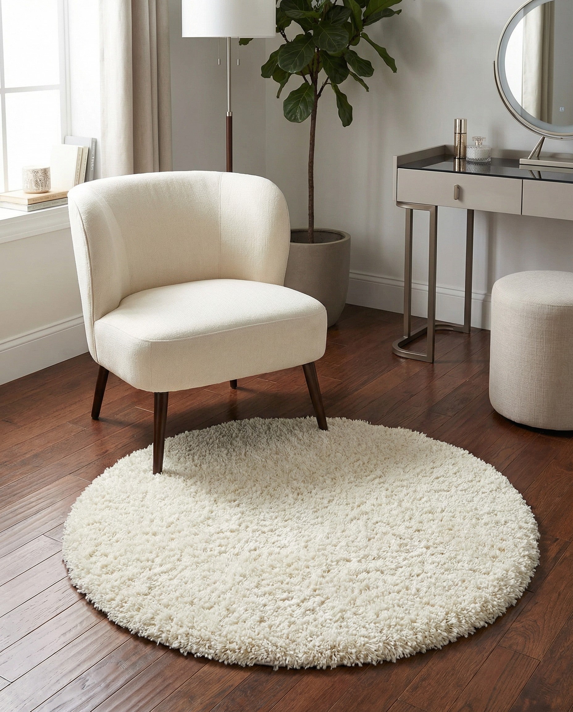 3' 3 x 3' 3 Marilyn Monroe&trade; Shag Round Rug