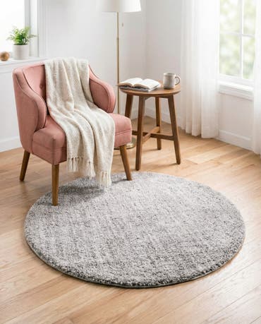  3' 3 x 3' 3 Jill Zarin Shaggy Chic Round Rug