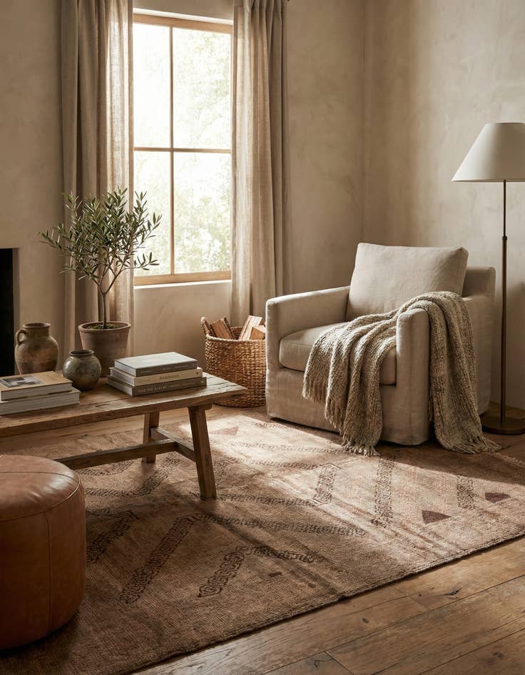 Detail image of 3' 9 x 6' 2 Hand Knotted Ultra Vintage Persian Wool Rug