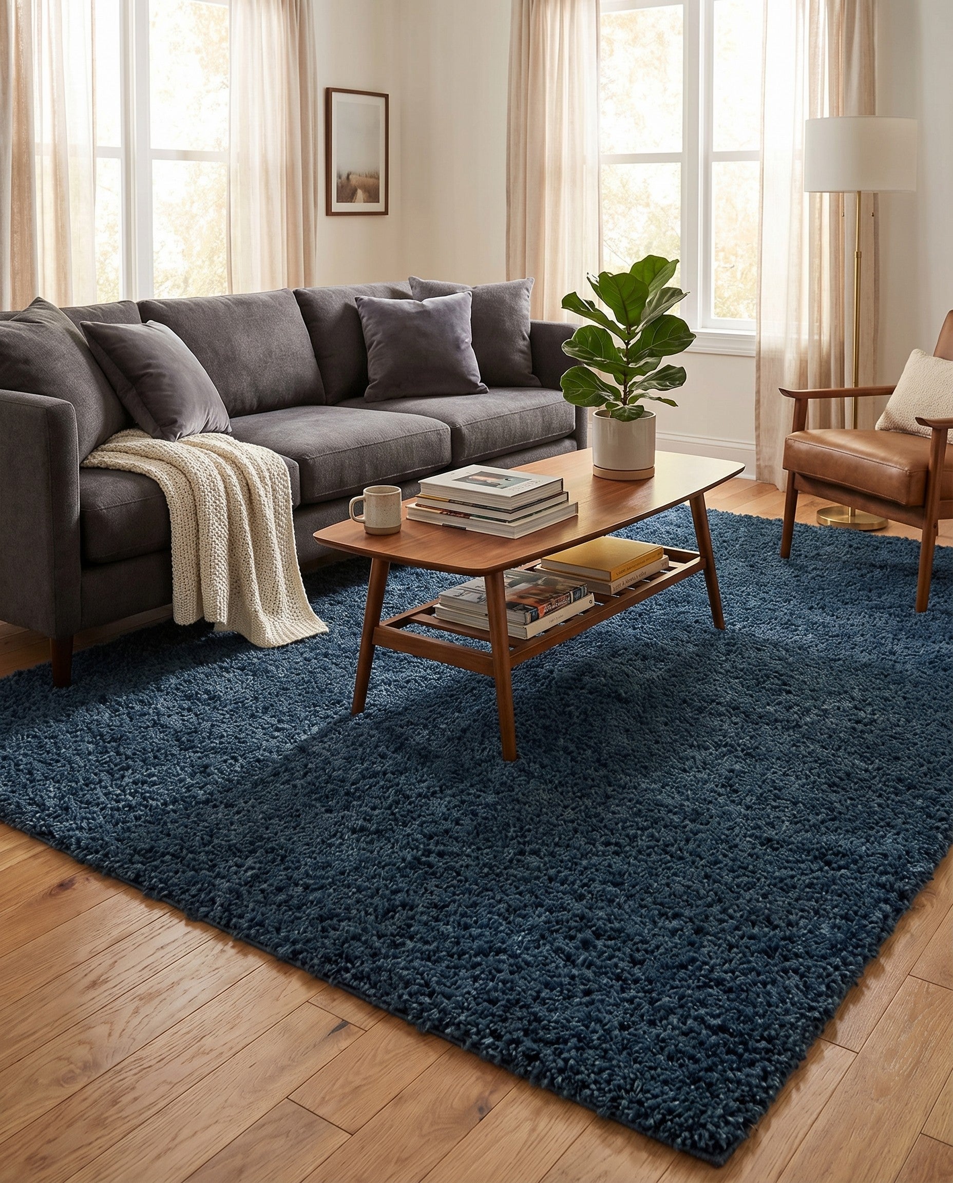 Primary image 7' 10 x 10' Zermatt Shag Rug